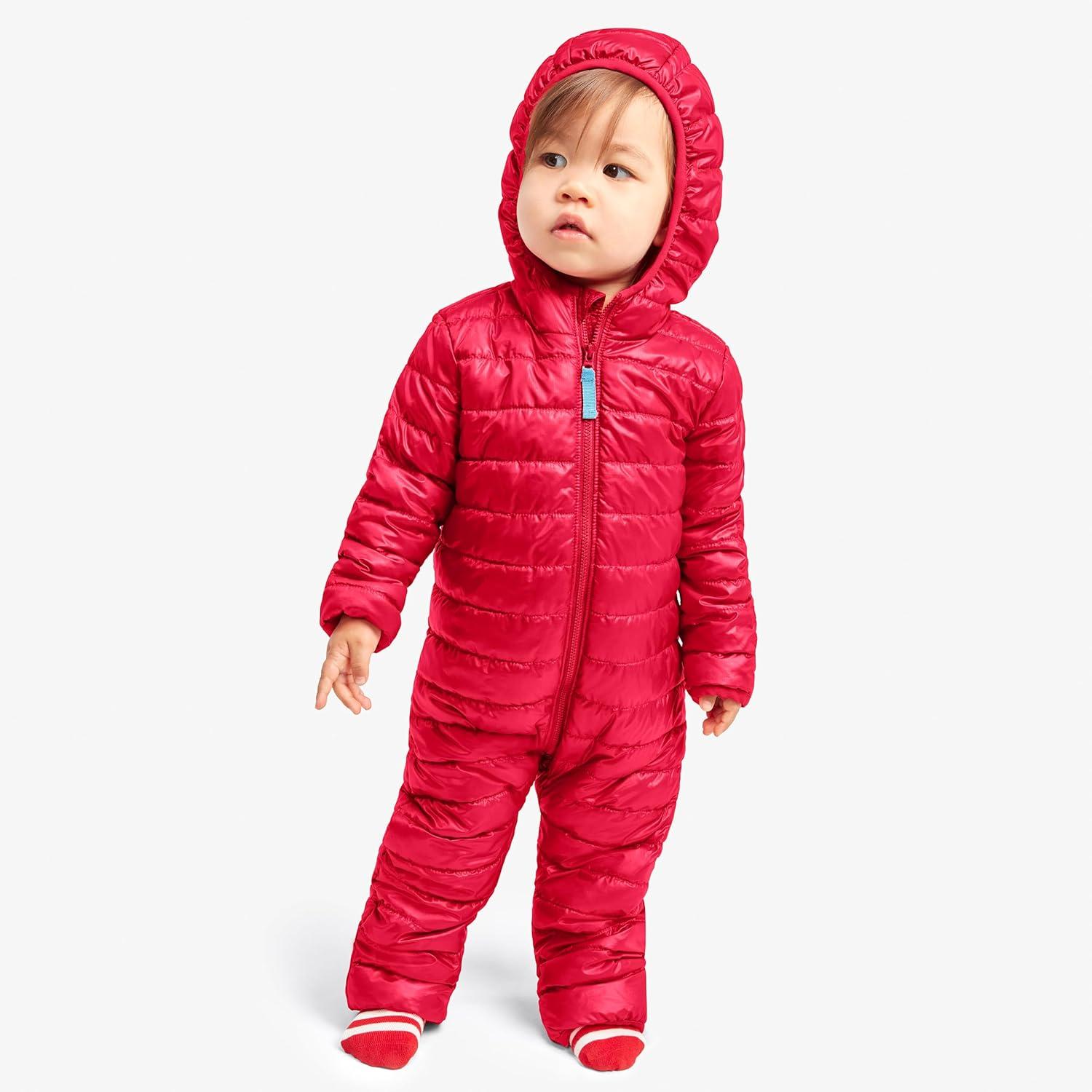 imagePrimary Baby Puffer Bunting Suit WaterRepellent and Windproof Made with 100 Recycled MaterialsSpruce