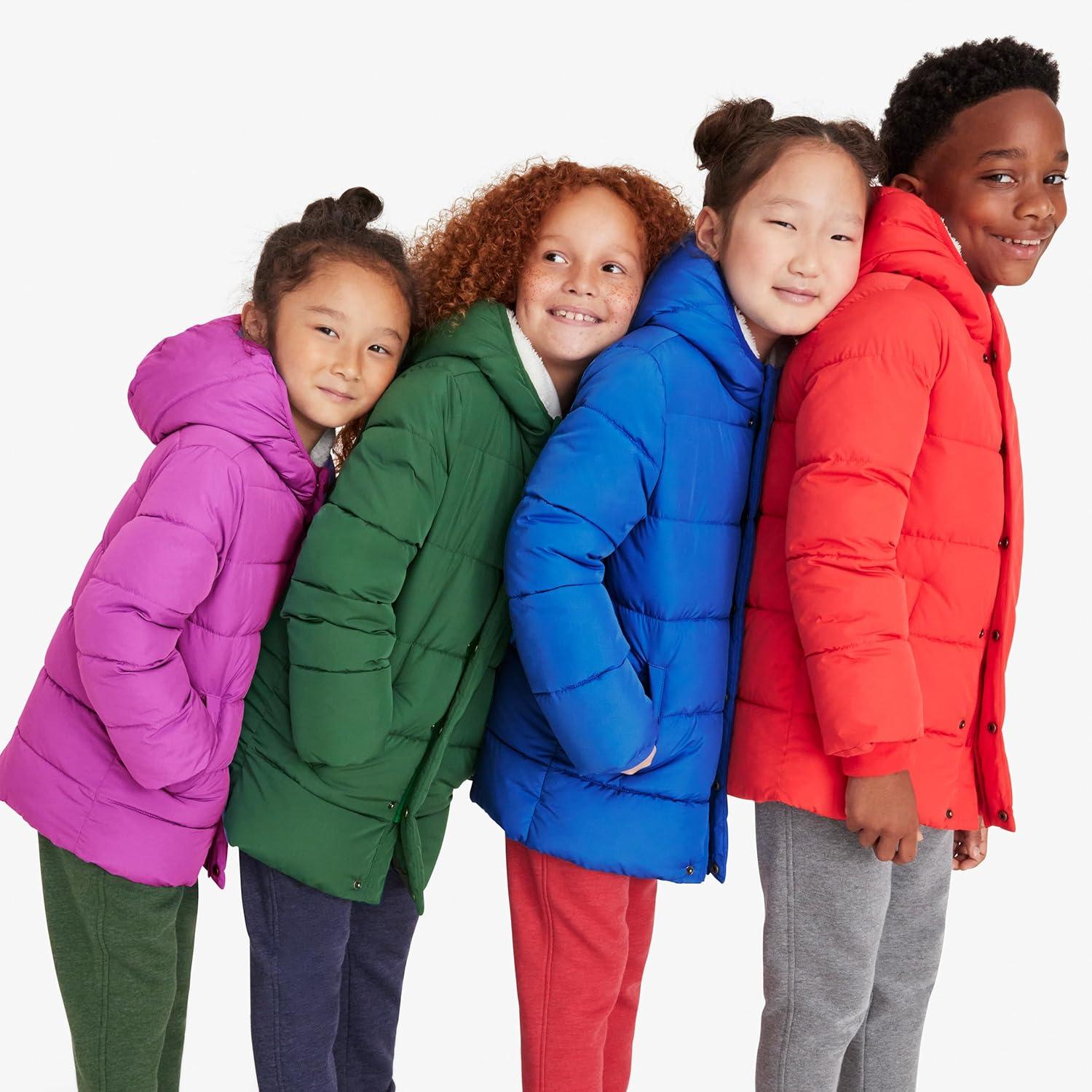 imagePrimary Kids Parka Puffer Coat WaterRepellent and Windproof Made with 100 Recycled MaterialsBoysenberry