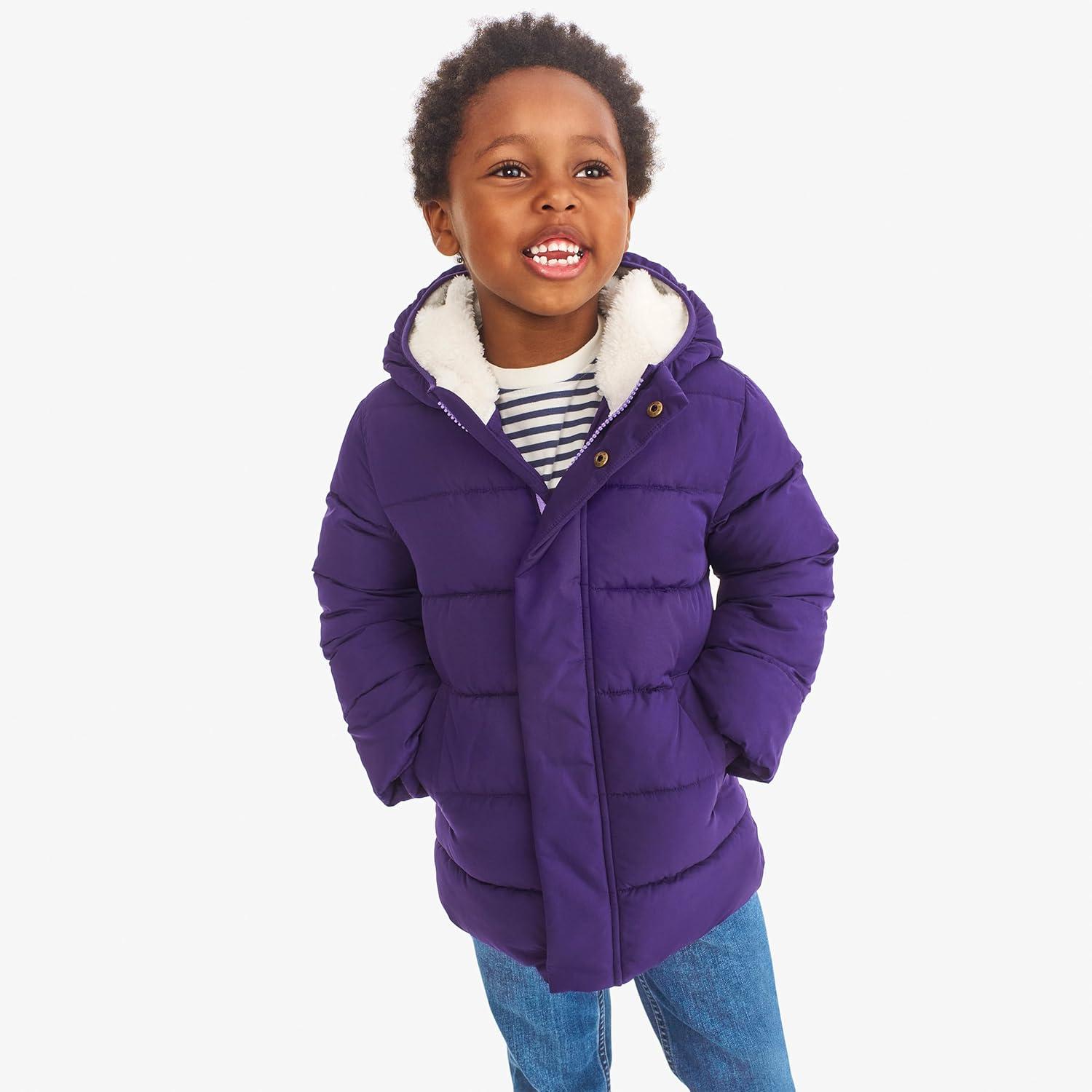 imagePrimary Kids Parka Puffer Coat WaterRepellent and Windproof Made with 100 Recycled MaterialsBoysenberry