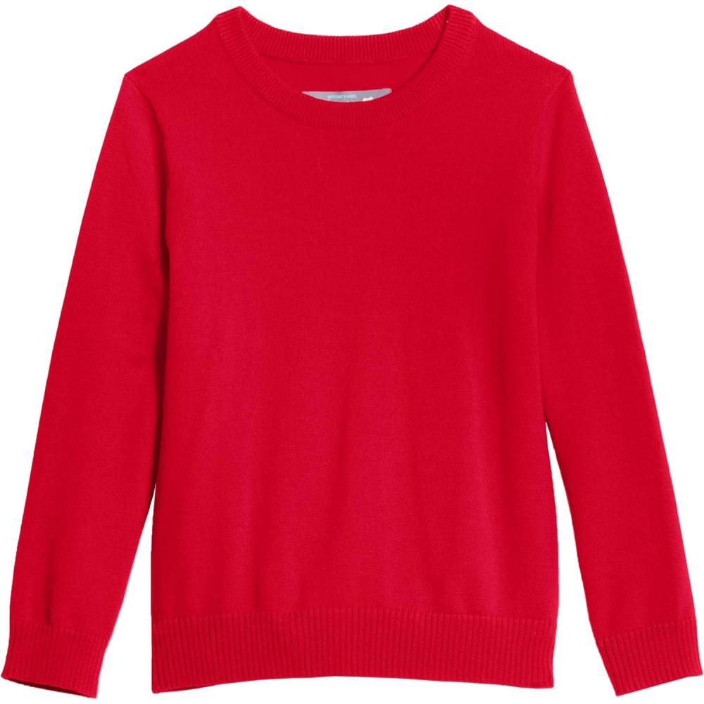 imagePrimary Kids Crewneck Sweater  100 Cotton Knit Pullover Sweater Soft Lightweight LayerCherry