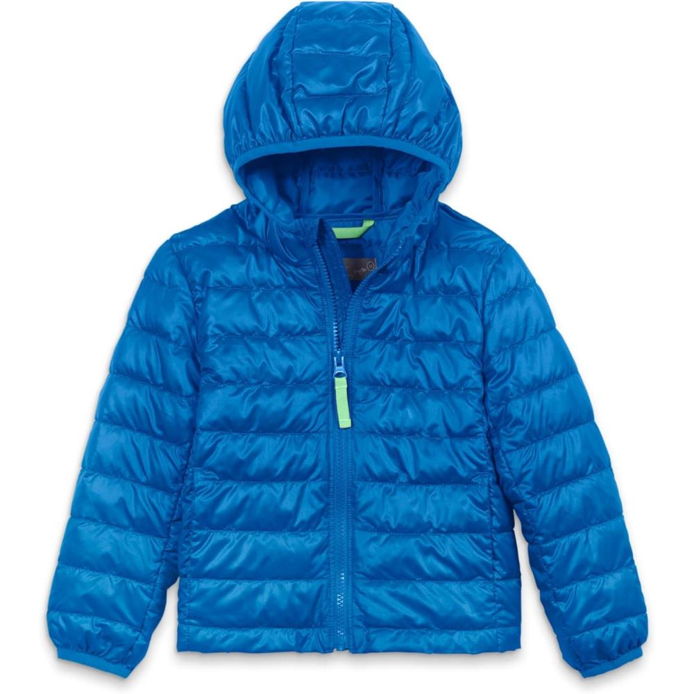 imagePrimary Kids Lightweight Puffer Jacket WaterRepellent and Windproof Made with 100 Recycled MaterialsBlueberry