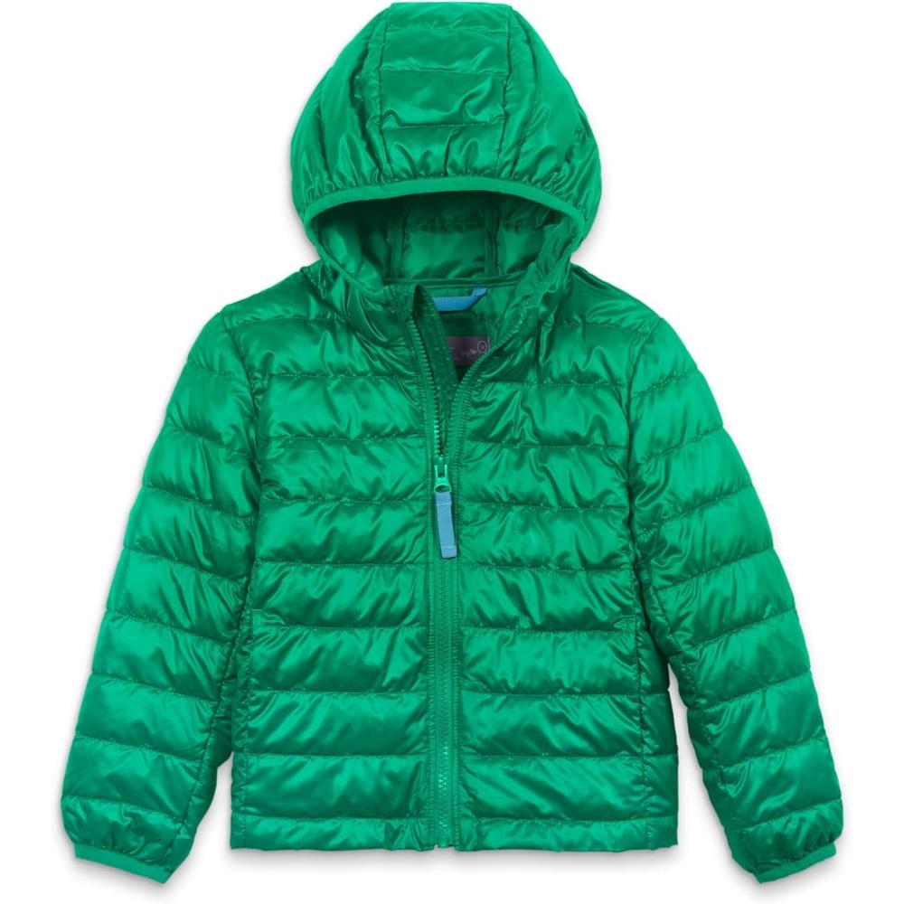 imagePrimary Kids Lightweight Puffer Jacket WaterRepellent and Windproof Made with 100 Recycled MaterialsGreenbean