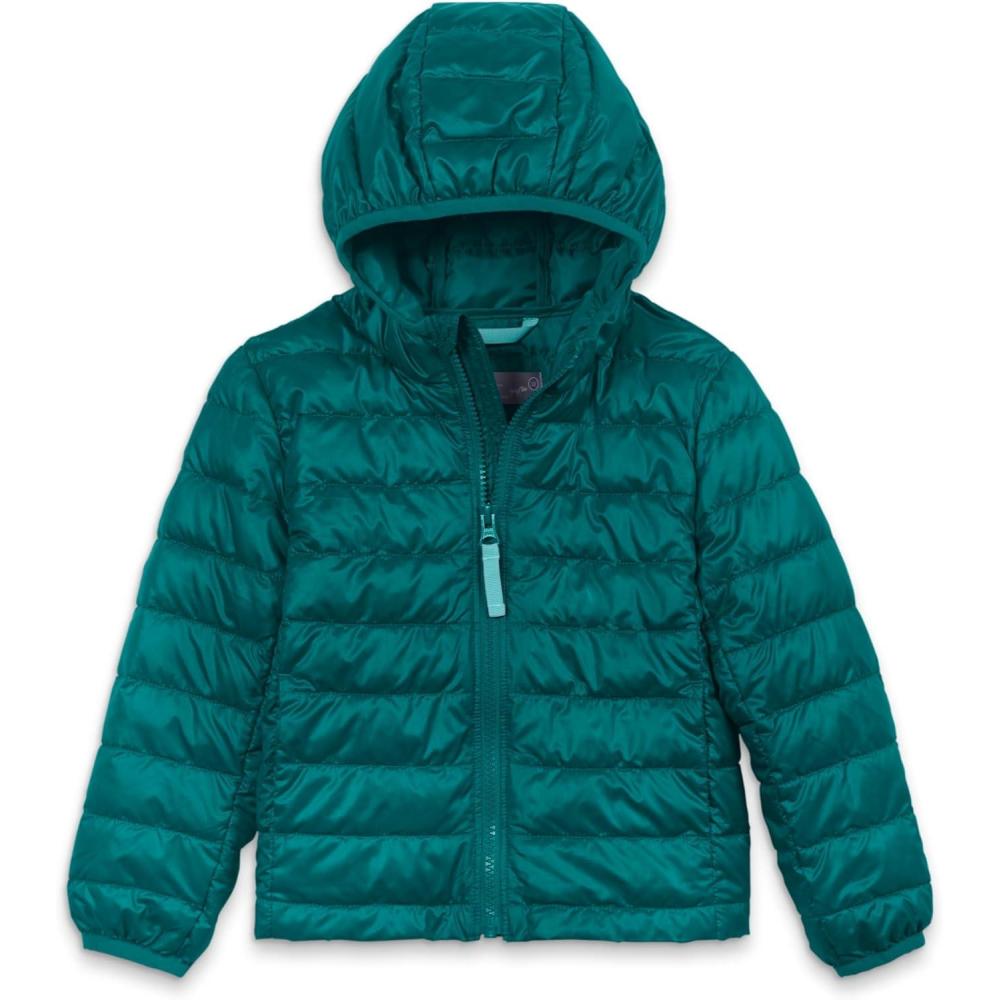 imagePrimary Kids Lightweight Puffer Jacket WaterRepellent and Windproof Made with 100 Recycled MaterialsSpruce