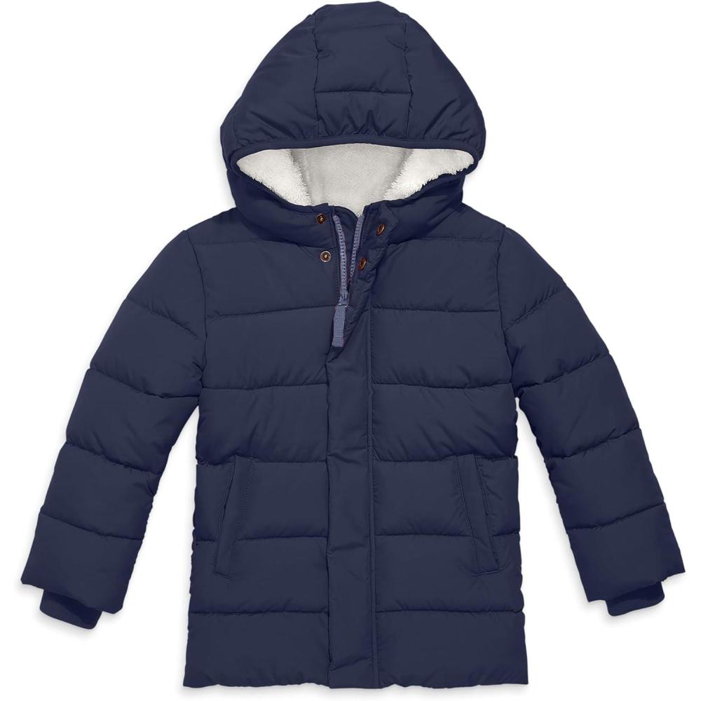 imagePrimary Kids Parka Puffer Coat WaterRepellent and Windproof Made with 100 Recycled MaterialsNavy