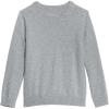 imagePrimary Kids Crewneck Sweater  100 Cotton Knit Pullover Sweater Soft Lightweight LayerHeather Gray