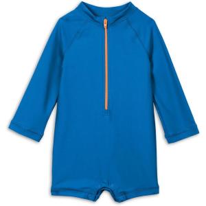 Primary Baby One-Piece Rash Guard, UPF 50+, Made with Recycled Materials(Blueberry)
