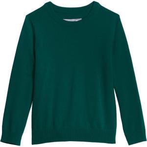 Primary Kids Crewneck Sweater – 100% Cotton Knit Pullover Sweater, Soft Lightweight Layer(Ivy)