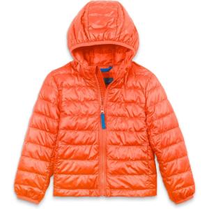 Primary Kids Lightweight Puffer Jacket, Water-Repellent and Windproof, Made with 100% Recycled Materials(Clementine)