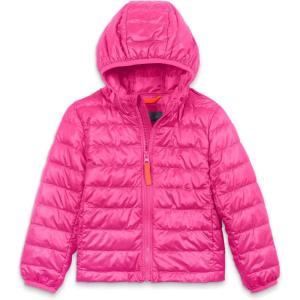 Primary Kids Lightweight Puffer Jacket, Water-Repellent and Windproof, Made with 100% Recycled Materials(Fuchsia)