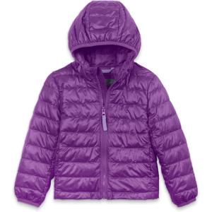 Primary Kids Lightweight Puffer Jacket, Water-Repellent and Windproof, Made with 100% Recycled Materials(Jelly)