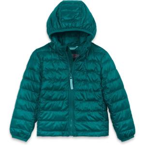 Primary Kids Lightweight Puffer Jacket, Water-Repellent and Windproof, Made with 100% Recycled Materials(Spruce)