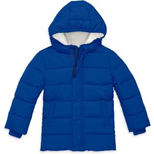 Primary Kids Parka Puffer Coat, Water-Repellent and Windproof, Made with 100% Recycled Materials(Blue Jay)