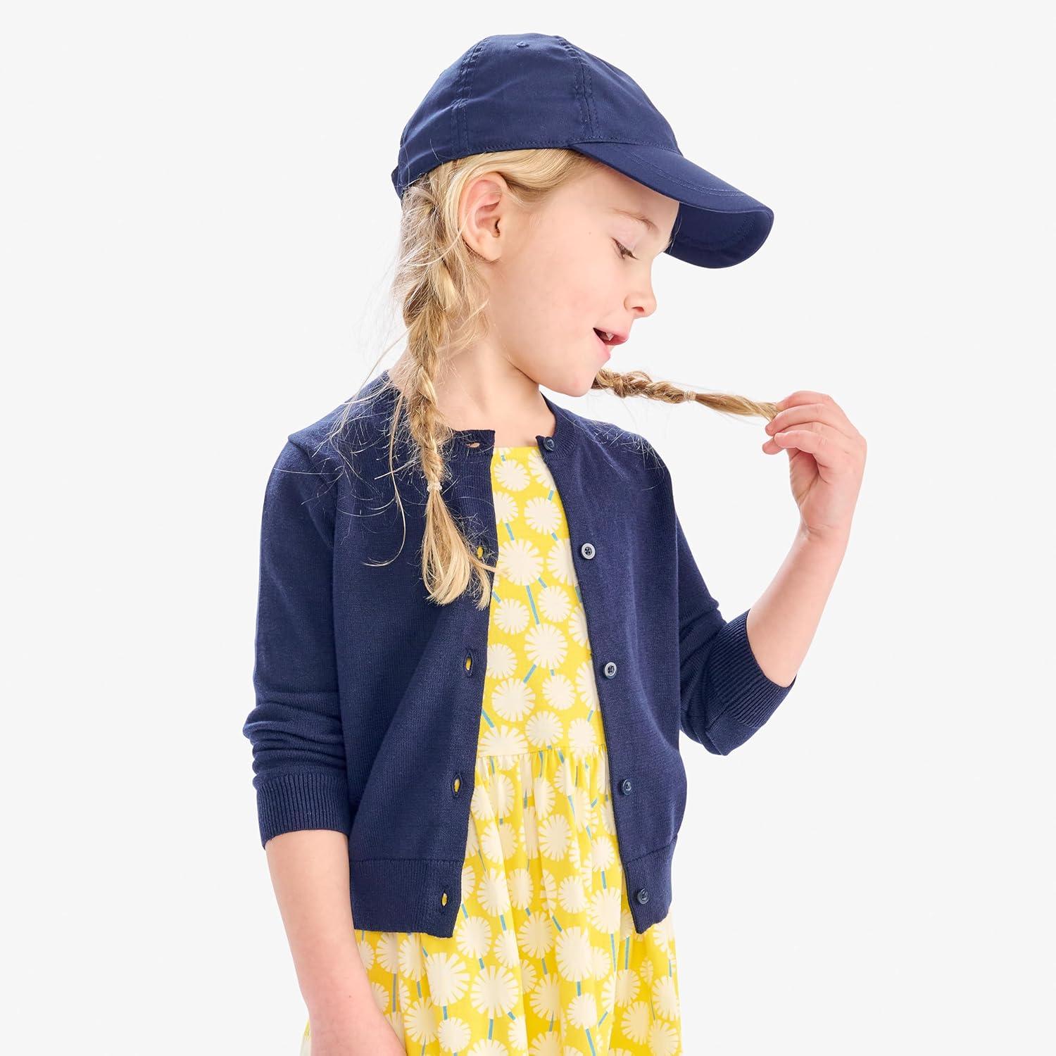 imagePrimary Kids Cotton Cardigan 100 Cotton Knit Sweater Soft Lightweight LayerBlack