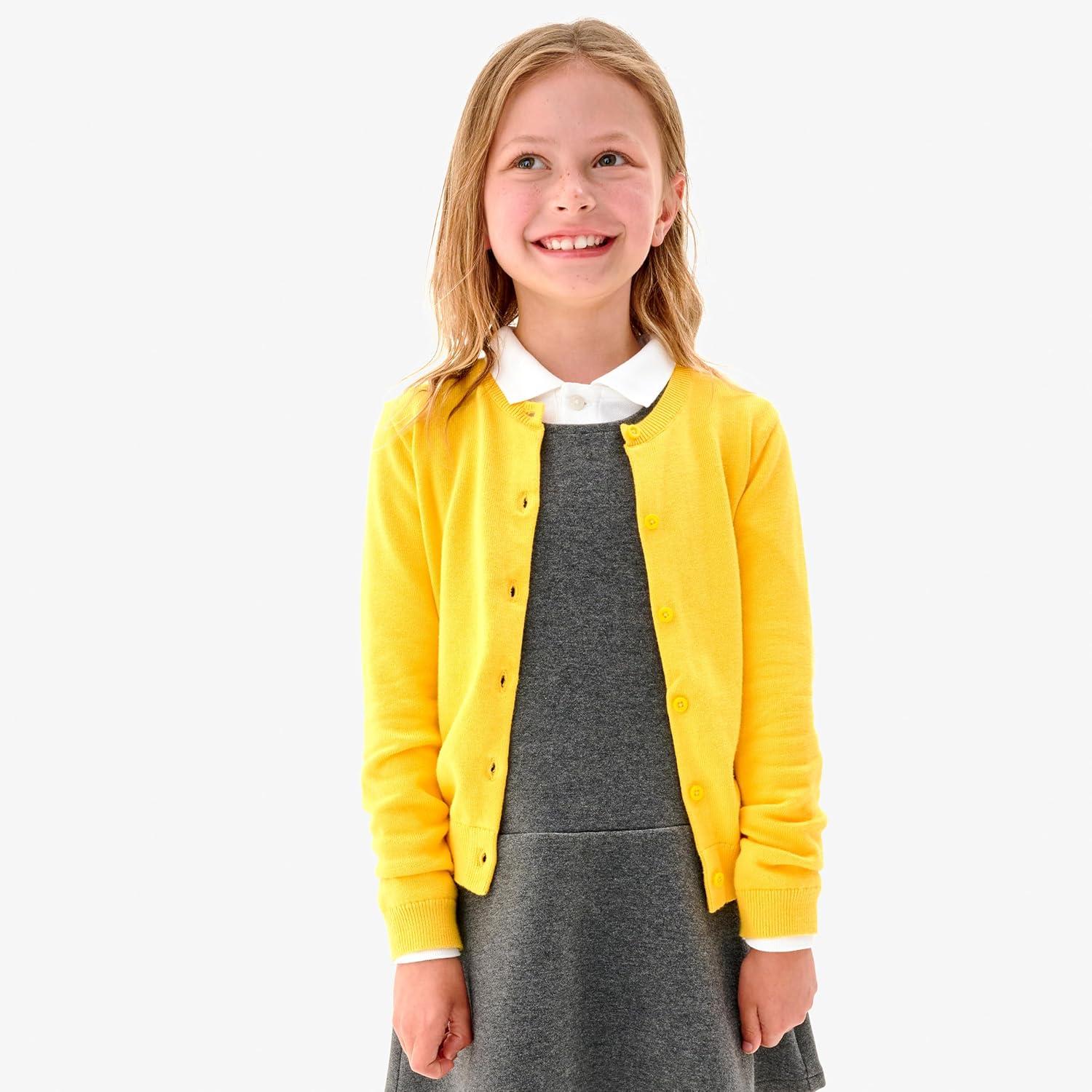 imagePrimary Kids Cotton Cardigan 100 Cotton Knit Sweater Soft Lightweight LayerBlack