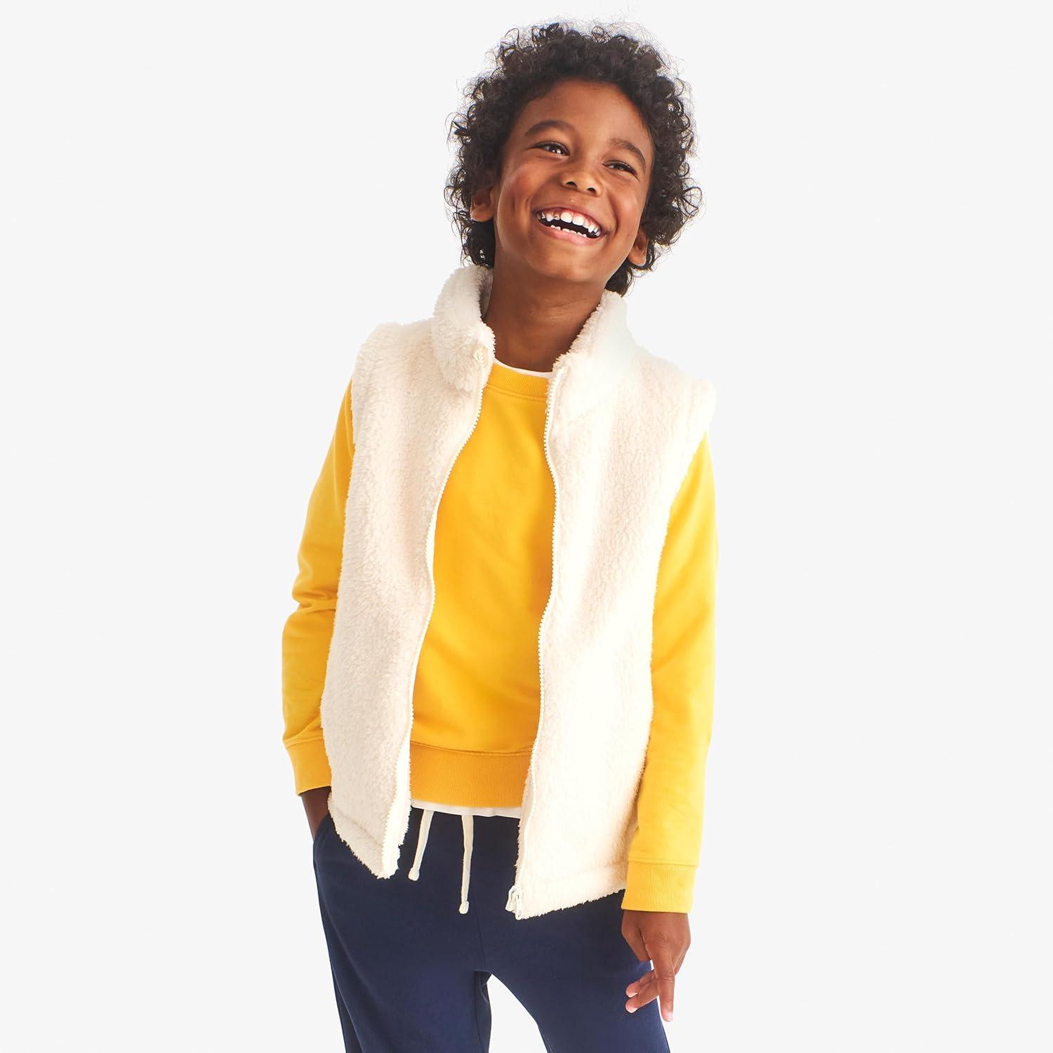 imagePrimary Kids Crewneck Sweatshirt Soft Cotton French Terry PulloverGrass