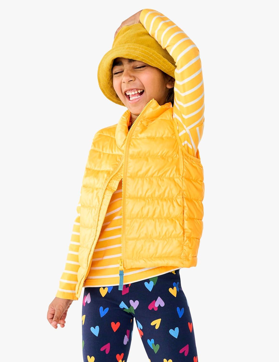imagePrimary Kids Lightweight Puffer Vest WaterRepellent and Windproof Made with 100 Recycled MaterialsGreenbean