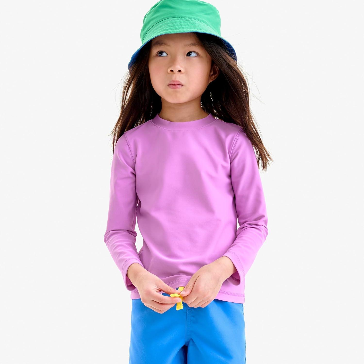 imagePrimary Kids Long Sleeve Rash Guard Swim Shirt UPF 50 Made with Recycled Materials Stretchy FabricBanana