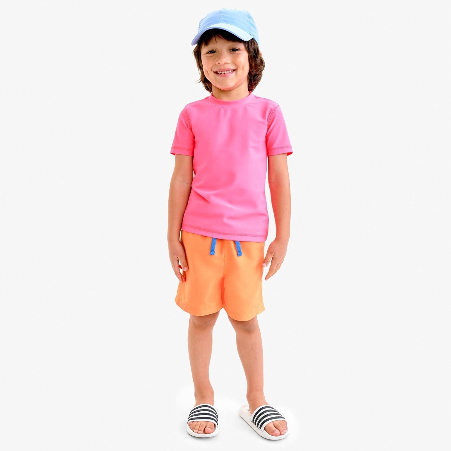 imagePrimary Kids Swim Trunk UPF 50 Made with 100 Recycled MaterialsCantaloupe