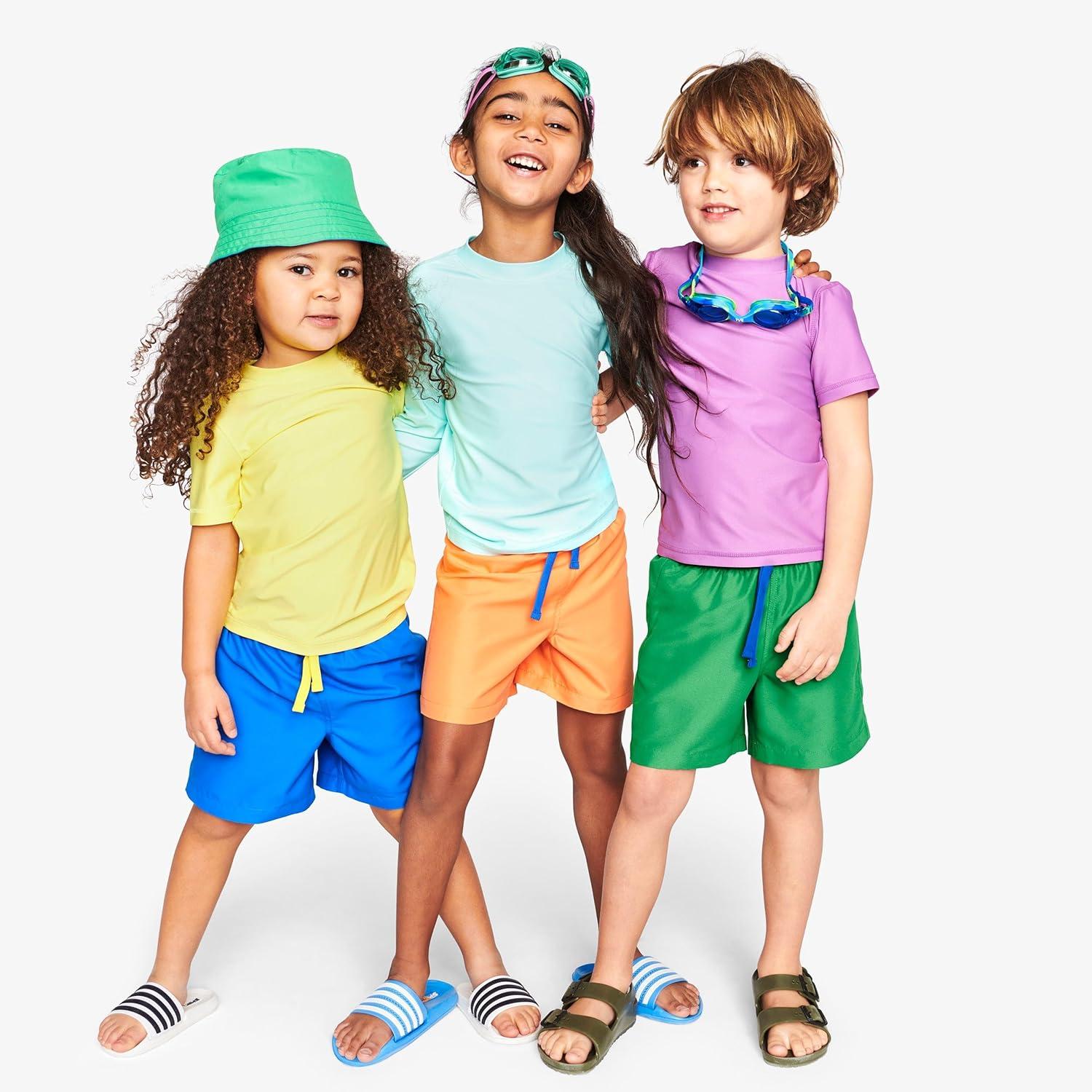 imagePrimary Kids Swim Trunk UPF 50 Made with 100 Recycled MaterialsTomato