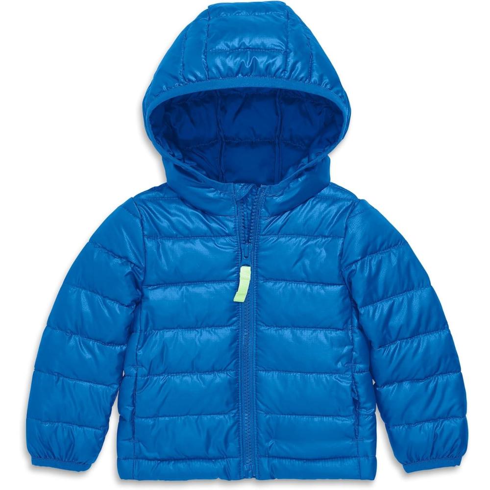 imagePrimary Baby Lightweight Puffer Jacket WaterRepellent and Windproof Made with 100 Recycled MaterialsBlueberry