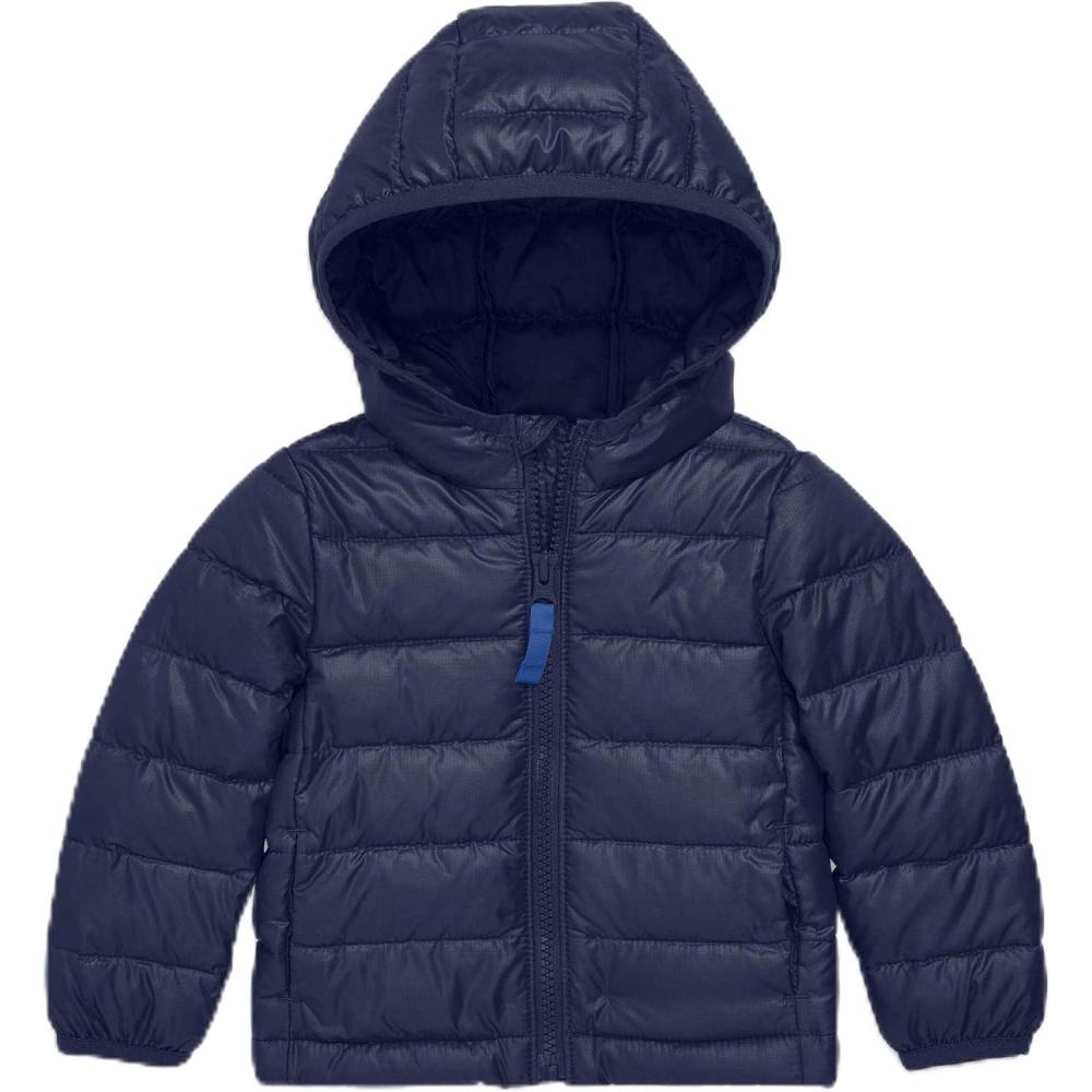 imagePrimary Baby Lightweight Puffer Jacket WaterRepellent and Windproof Made with 100 Recycled MaterialsNavy