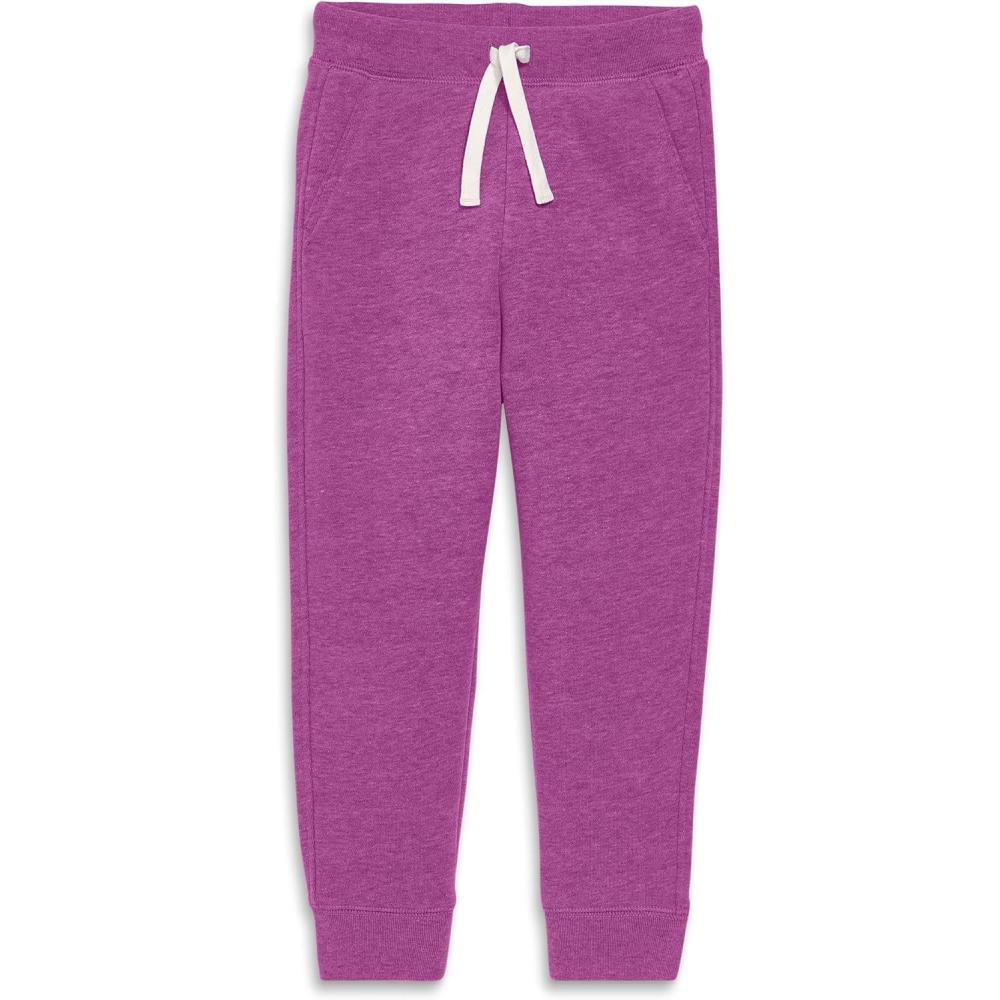 imagePrimary Kids Cozy Fleece Jogger Sweatpants  Soft Cotton Blend Pants with Drawstring and Pockets Warm Winter JoggersHeather Boysenberry