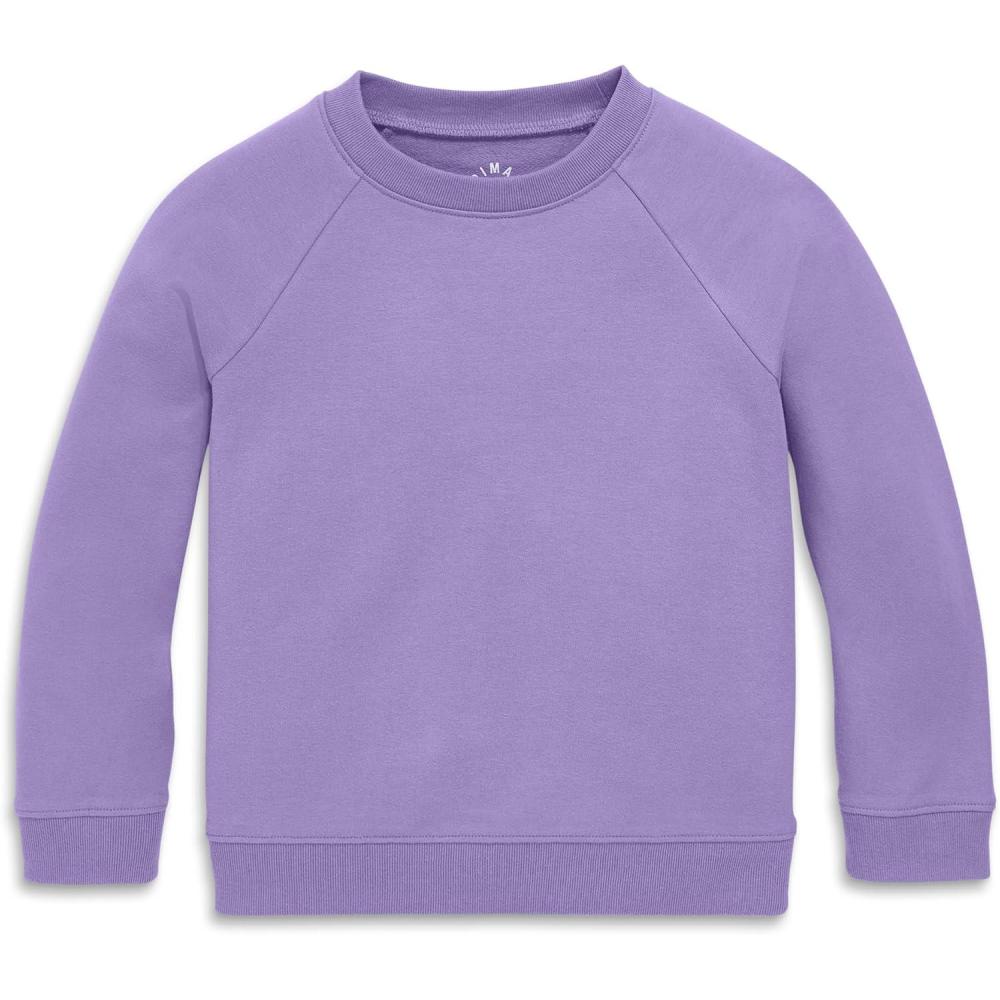 imagePrimary Kids Crewneck Sweatshirt  Soft Cotton French Terry PulloverIris