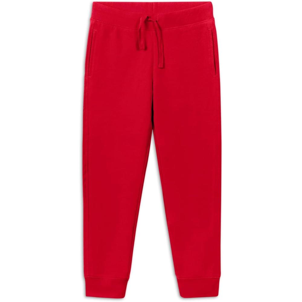 imagePrimary Kids Jogger Sweatpants  Soft Cotton French Terry Pants with Drawstring and PocketsCherry