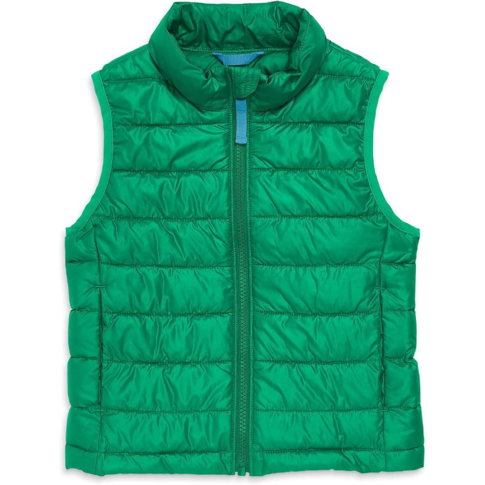 imagePrimary Kids Lightweight Puffer Vest WaterRepellent and Windproof Made with 100 Recycled MaterialsGreenbean