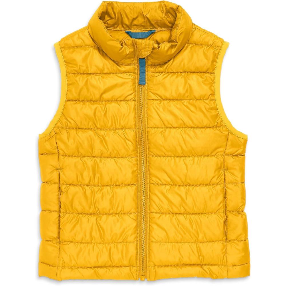imagePrimary Kids Lightweight Puffer Vest WaterRepellent and Windproof Made with 100 Recycled MaterialsMustard