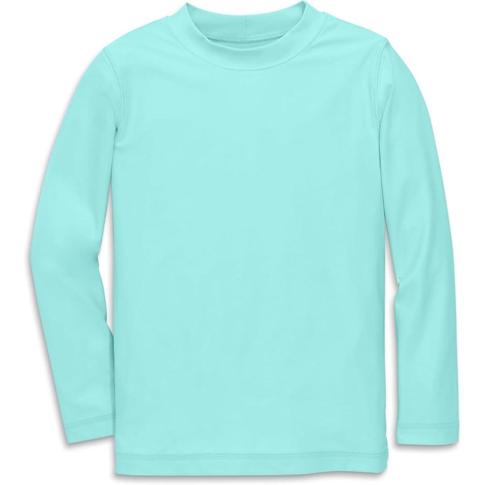 imagePrimary Kids Long Sleeve Rash Guard Swim Shirt UPF 50 Made with Recycled Materials Stretchy FabricMist