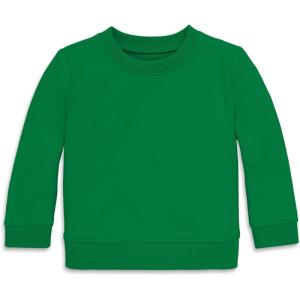 Primary Baby Crewneck Sweatshirt – Soft Cotton French Terry Pullover, Cozy Long Sleeve Top(Grass)