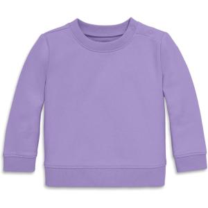 Primary Baby Crewneck Sweatshirt – Soft Cotton French Terry Pullover, Cozy Long Sleeve Top(Iris)