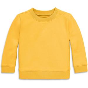 Primary Baby Crewneck Sweatshirt – Soft Cotton French Terry Pullover, Cozy Long Sleeve Top(Sunflower)
