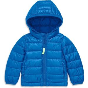 Primary Baby Lightweight Puffer Jacket, Water-Repellent and Windproof, Made with 100% Recycled Materials(Blueberry)