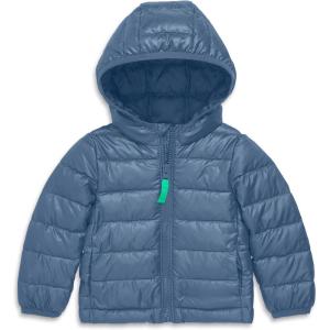 Primary Baby Lightweight Puffer Jacket, Water-Repellent and Windproof, Made with 100% Recycled Materials(Dusk)
