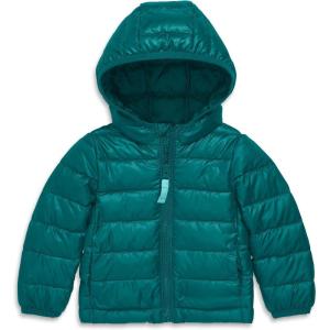 Primary Baby Lightweight Puffer Jacket, Water-Repellent and Windproof, Made with 100% Recycled Materials(Spruce)