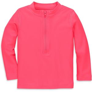 Primary Baby Rash Guard, UPF 50+, Made with Recycled Materials(Bright Azalea)