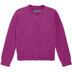 Primary Kids Cotton Cardigan – 100% Cotton Knit Sweater, Soft Lightweight Layer(Boysenberry)