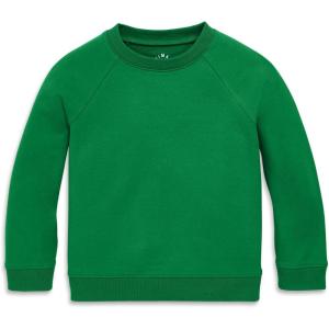 Primary Kids Crewneck Sweatshirt – Soft Cotton French Terry Pullover(Grass)