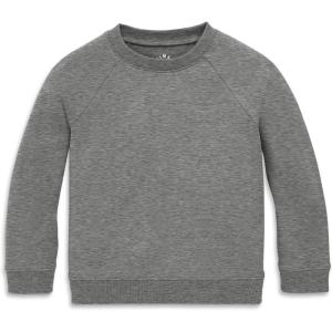 Primary Kids Crewneck Sweatshirt – Soft Cotton French Terry Pullover(Heather Storm Gray)