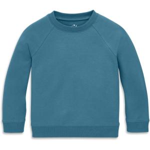 Primary Kids Crewneck Sweatshirt – Soft Cotton French Terry Pullover(Slate Blue)