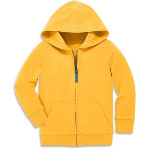 Primary Kids Full Zip Hoodie Sweatshirt – Soft French Terry Zip-Up with Pockets(Sunflower)