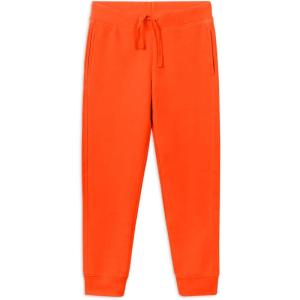 Primary Kids Jogger Sweatpants – Soft Cotton French Terry Pants with Drawstring and Pockets(Orange)