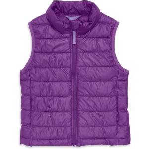 Primary Kids Lightweight Puffer Vest, Water-Repellent and Windproof, Made with 100% Recycled Materials(Jelly)
