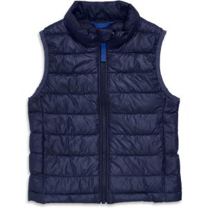 Primary Kids Lightweight Puffer Vest, Water-Repellent and Windproof, Made with 100% Recycled Materials(Navy)