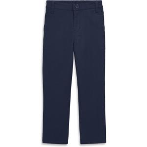 Primary Kids Stretch Chino Elastic-Back Pant, Soft Cotton Twill School Uniform Pants for Boys & Girls with Easy Waistband(Dark Navy)