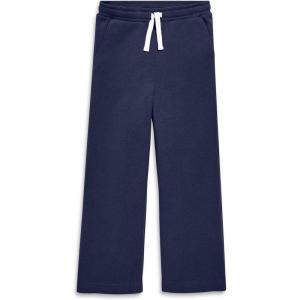 Primary Kids Wide Leg Sweatpant, Soft French Terry Pants for Girls & Boys, Relaxed Fit with Functional Waistband(Navy)
