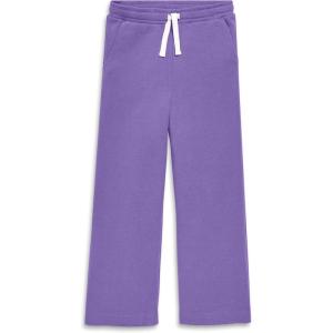 Primary Kids Wide Leg Sweatpant, Soft French Terry Pants for Girls & Boys, Relaxed Fit with Functional Waistband(Violet)