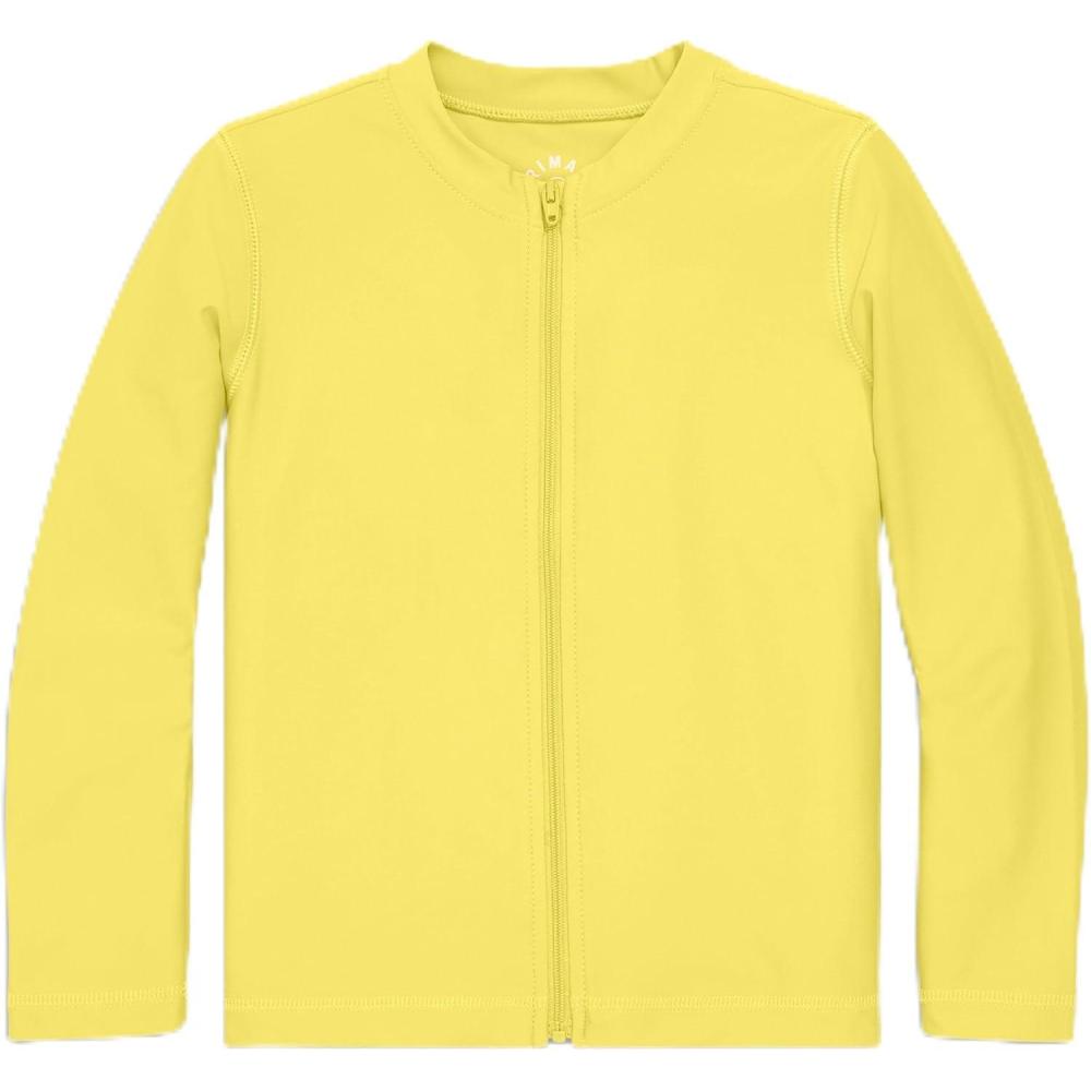 imagePrimary Kids Long Sleeve FullZip Rash Guard UPF 50 Made with Recycled MaterialsBanana